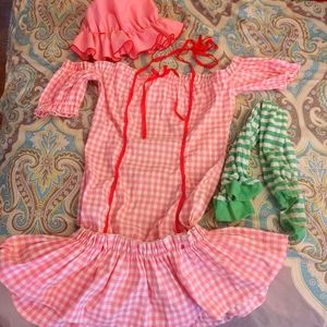 Adult Strawberry shortcake 3 piece halloween costume